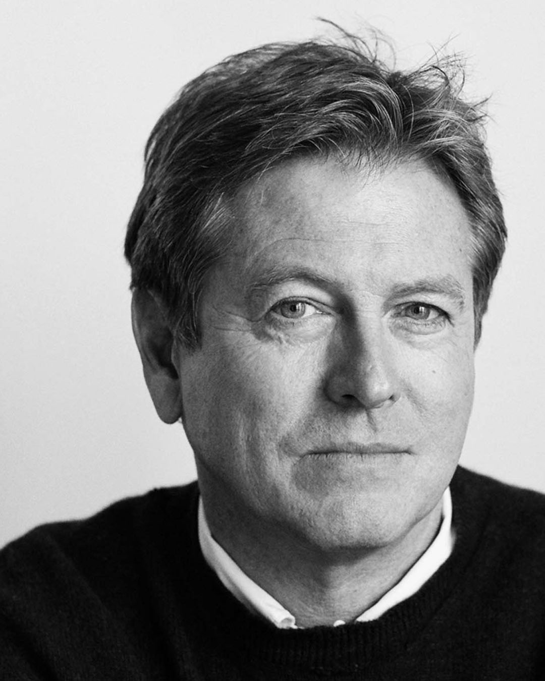 Black and white portrait photo of designer John Pawson.