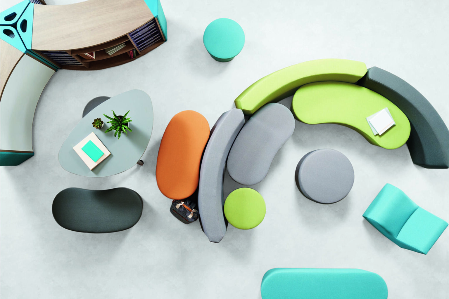 Flowform Ottoman - designFARM - Authentic Furniture, Lighting & Accessories