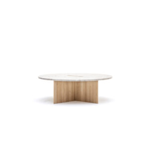 karimoku case kinuta round coffee table (n st01) product 1