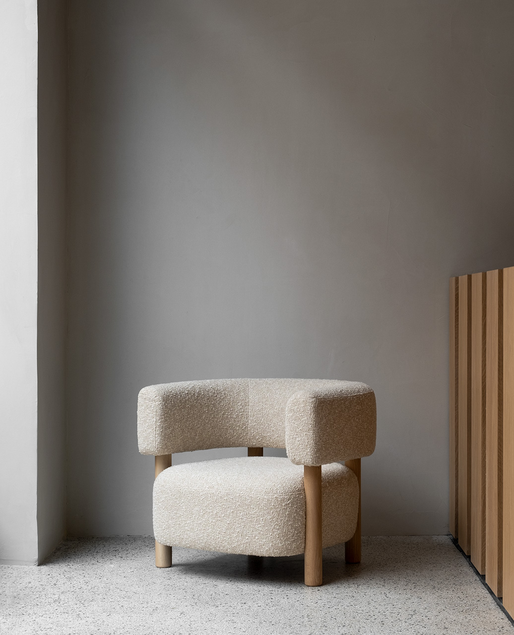 karimoku case notabene shoe store lounge chair (n s03) lifestyle 1