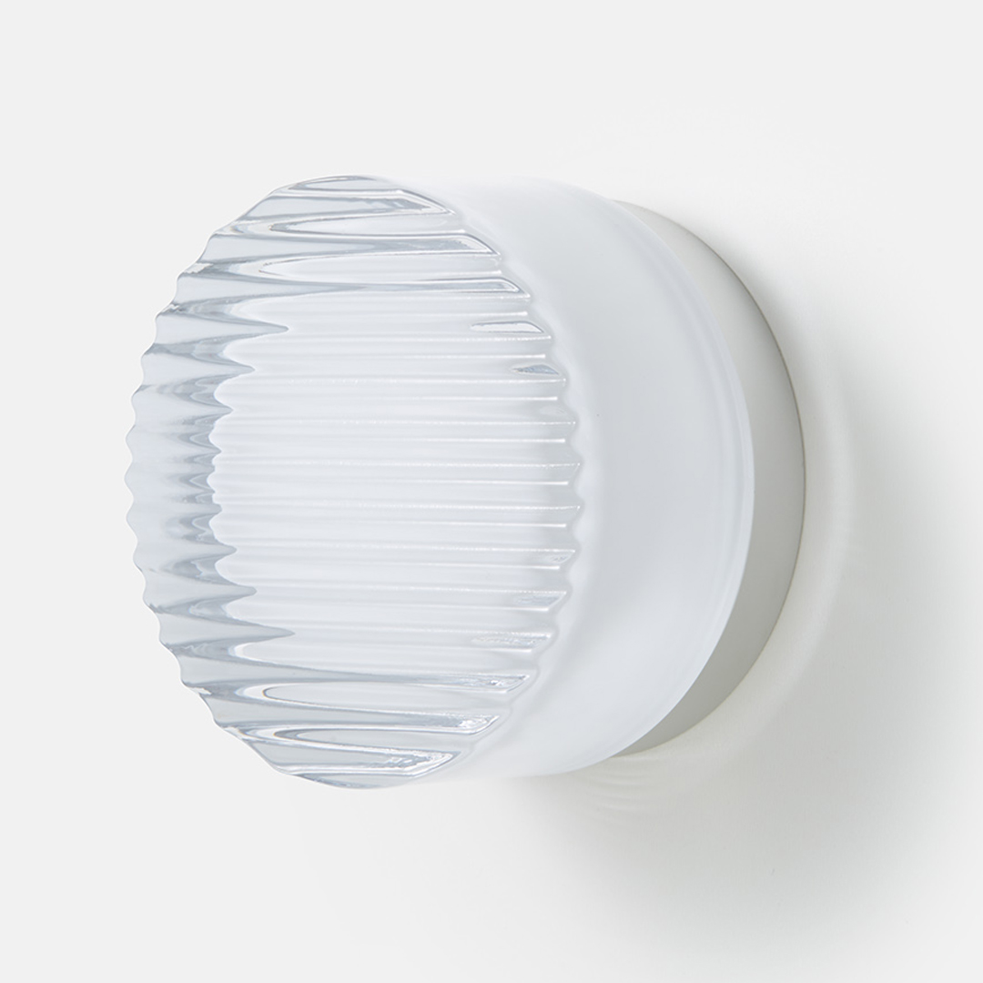 rbw crisp sconce white interior natural anodised