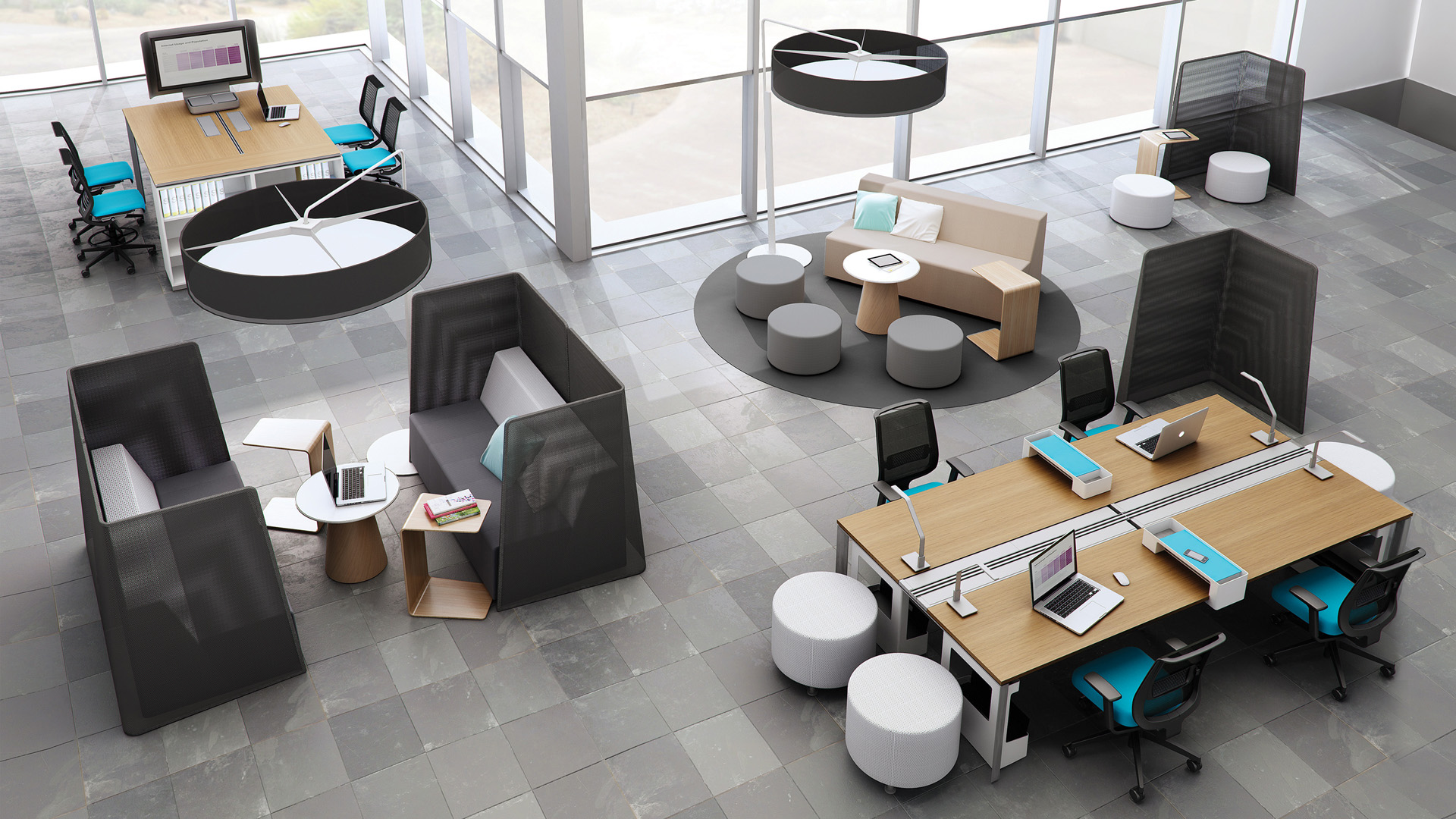 steelcase campfire personal table lifestyle 1