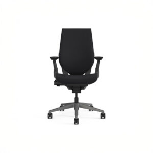 steelcase gesture chair era onyx, dark frame, no headrest 2