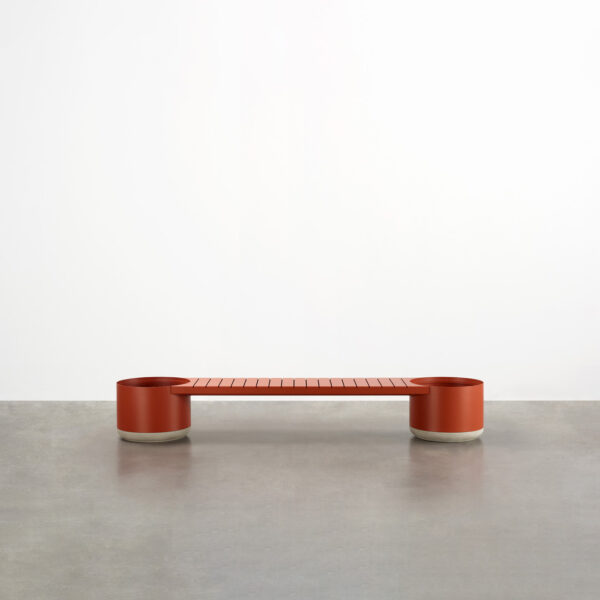 tait xylem planters with bench product 1