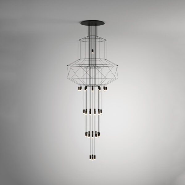 vibia wireflow chandelier product 1