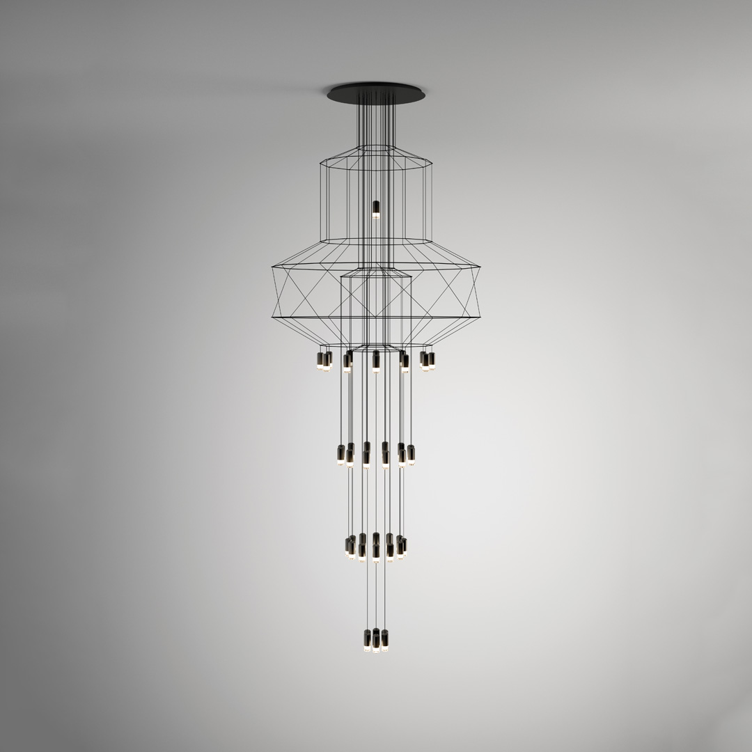 vibia wireflow chandelier product 1