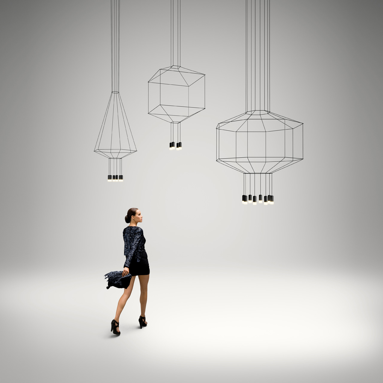 vibia wireflow pendant lifestyle 1