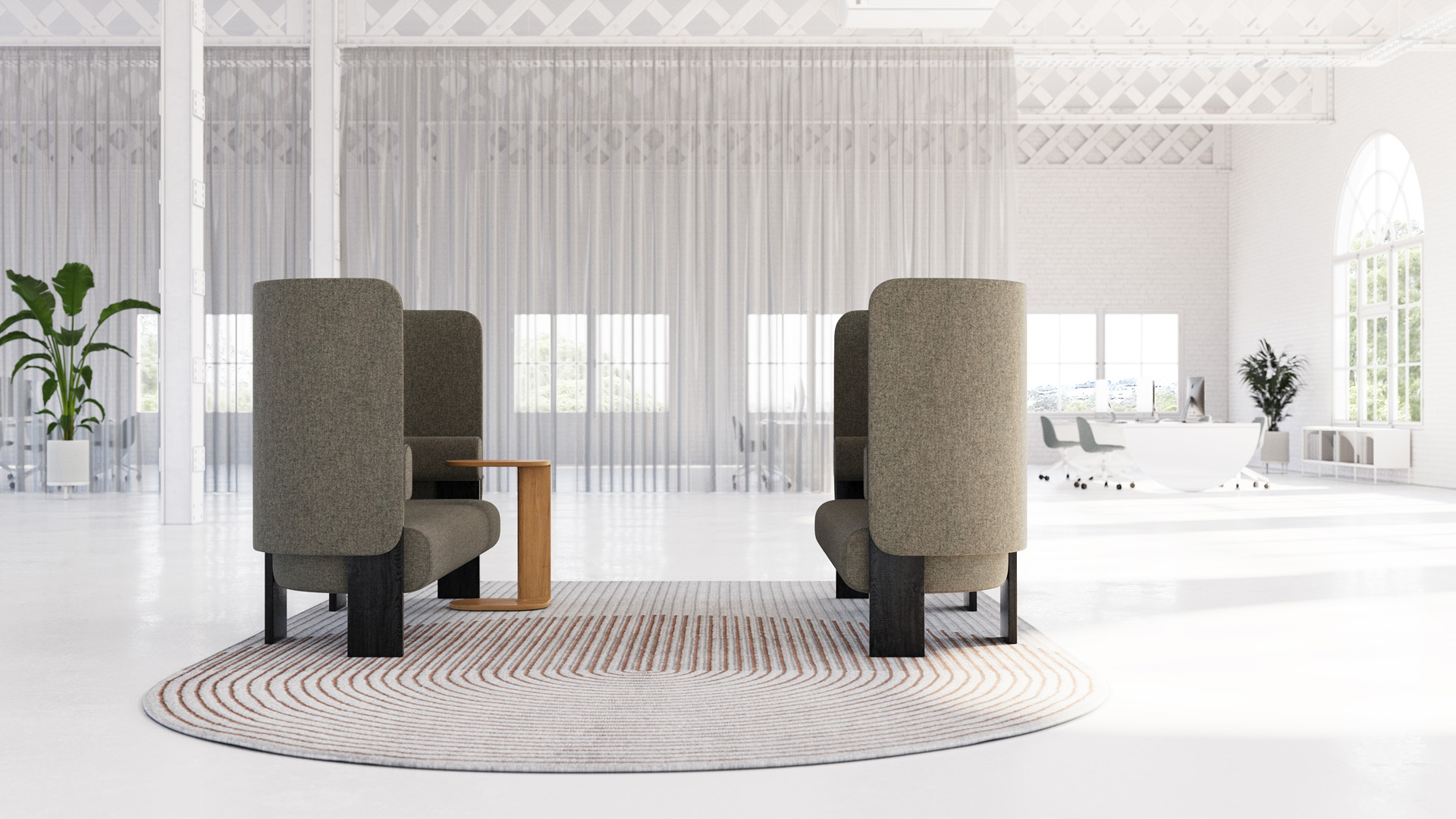go home club lounge with screen lifestyle 1