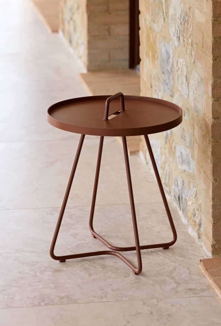 caneline on-the-move side table lifestyle 1