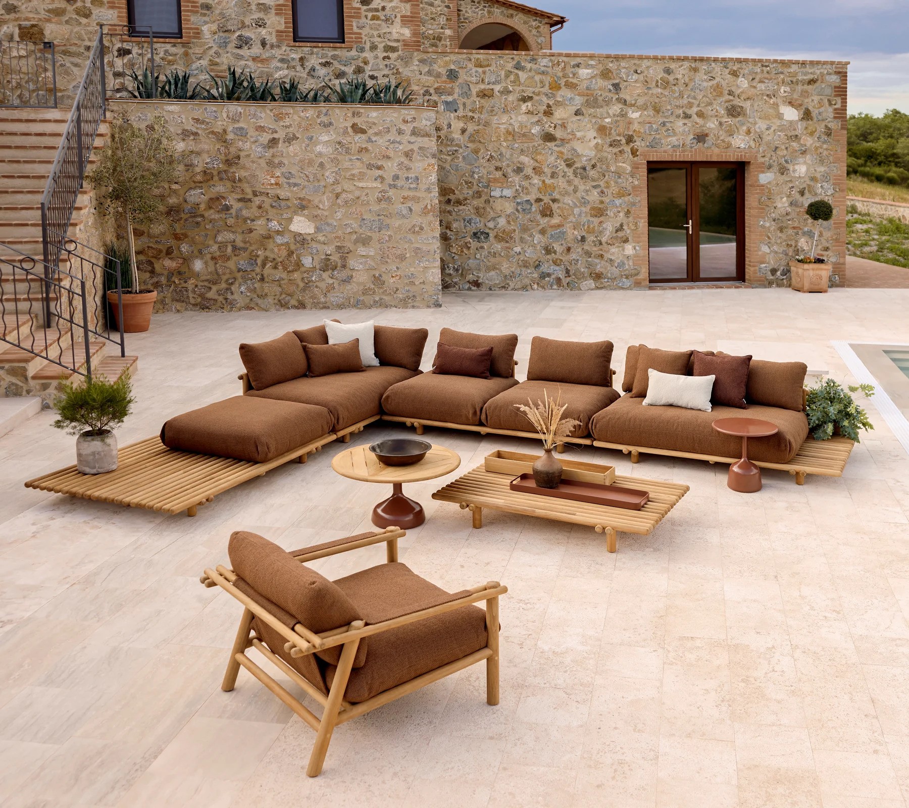 caneline glaze coffee & side tables lifestyle 4