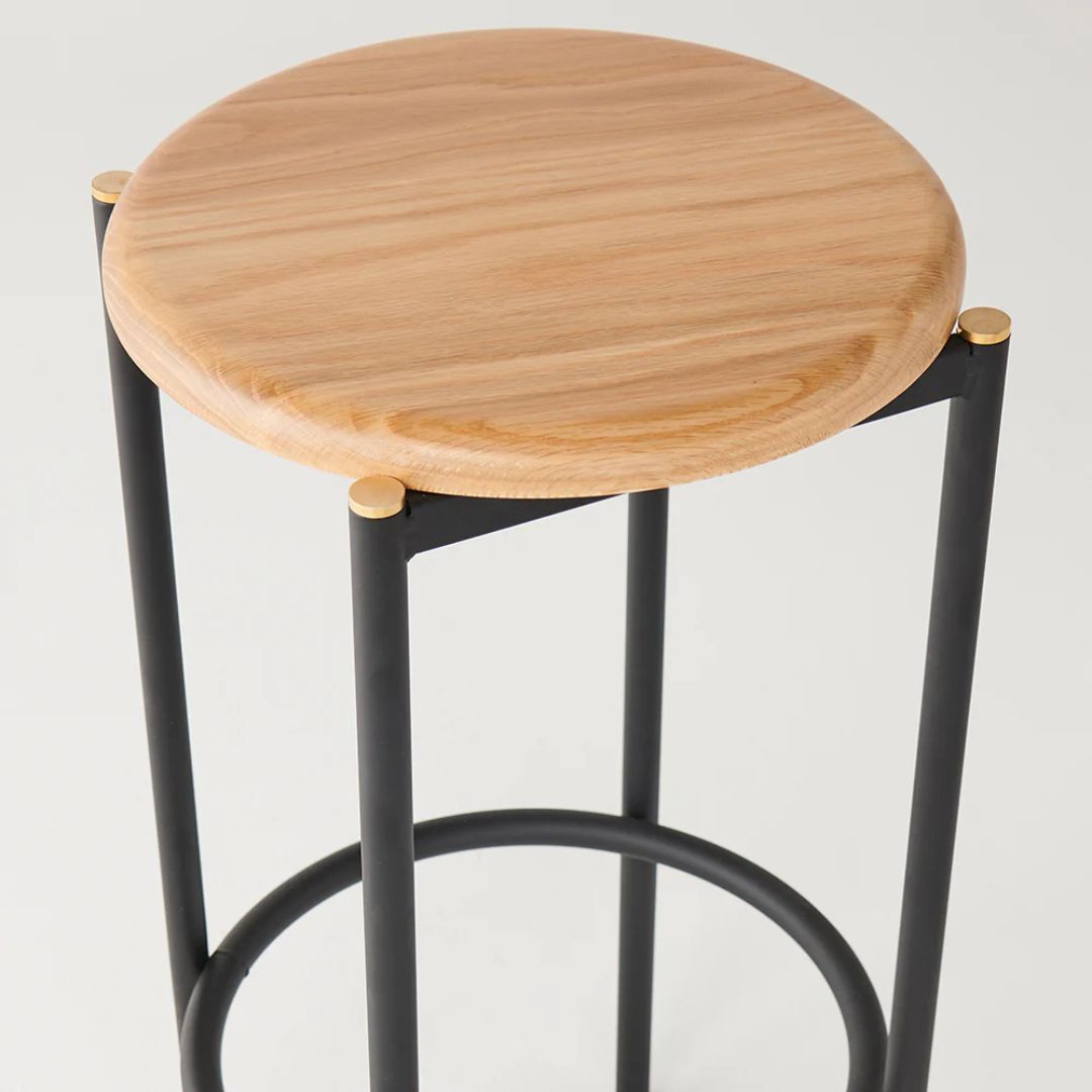 dowel jones volta high stool and upholstered stool product 5