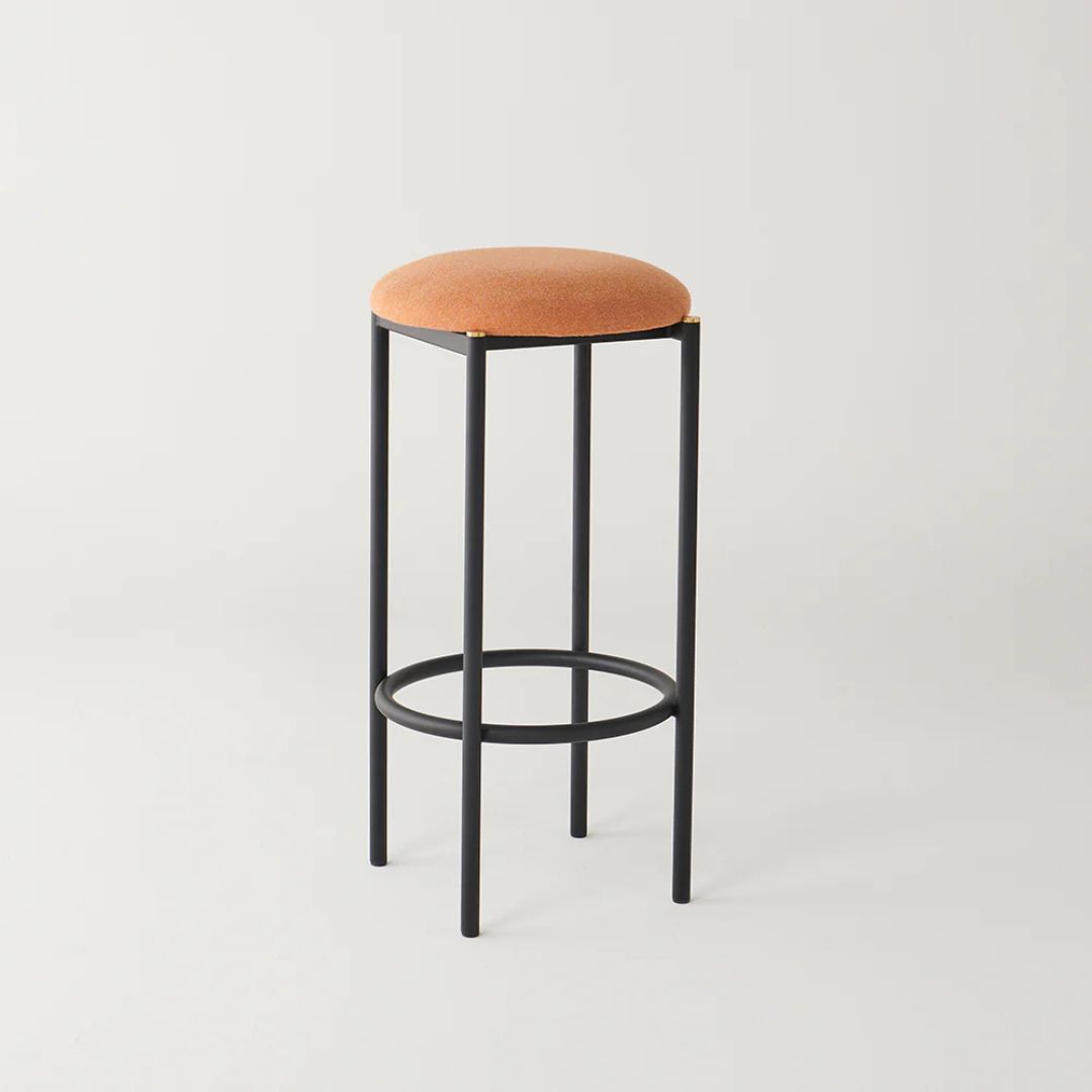 dowel jones volta high stool and upholstered stool product 1