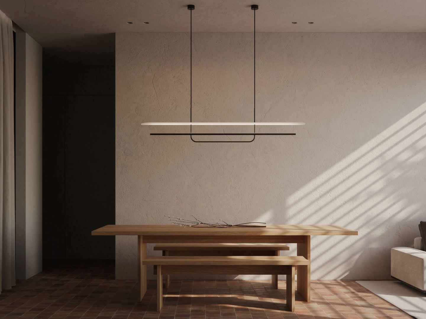 B-TD reflector linear pendant lifestyle 1