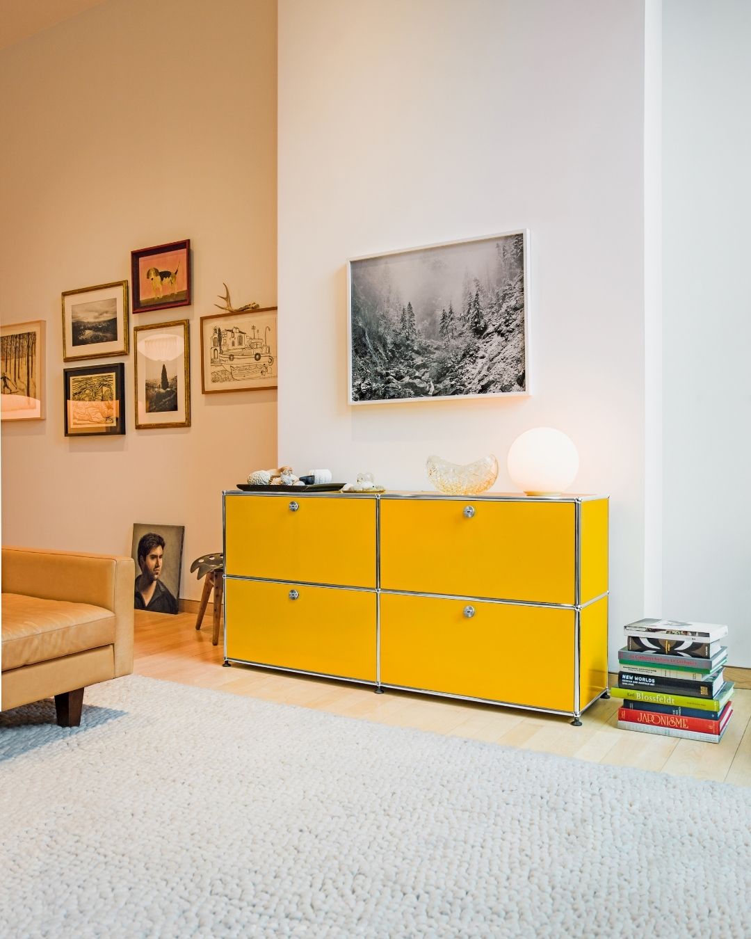 usm haller sideboard e2 1500x565x350 yellow