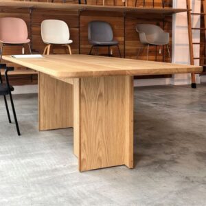 wax mallee table veneer pedestal (double)