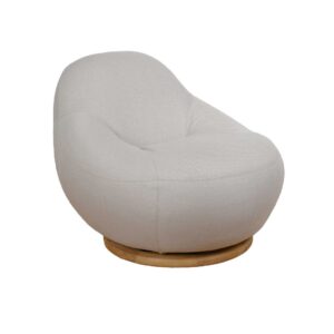 gem lounge chair with teak swivel Cane-Line Gem Product 4