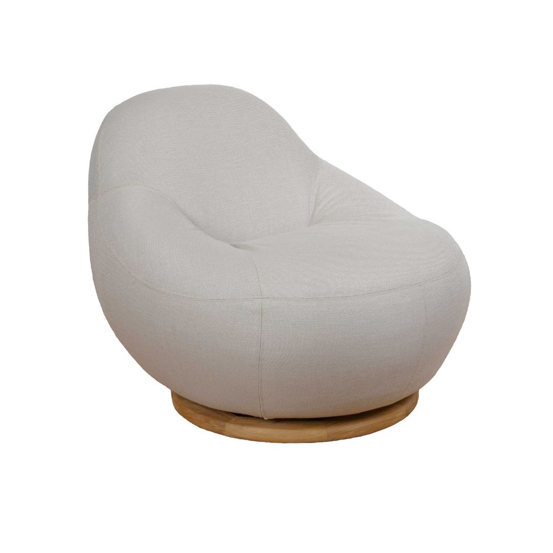 gem lounge chair with teak swivel Cane-Line Gem Product 4