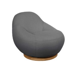 gem lounge chair with teak swivel Cane-Line Gem Product 5