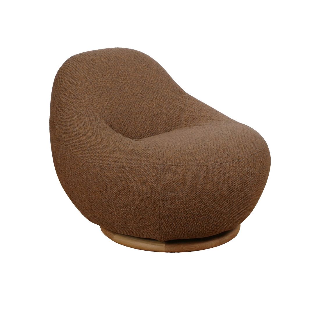 gem lounge chair with teak swivel Cane-Line Gem Product 6